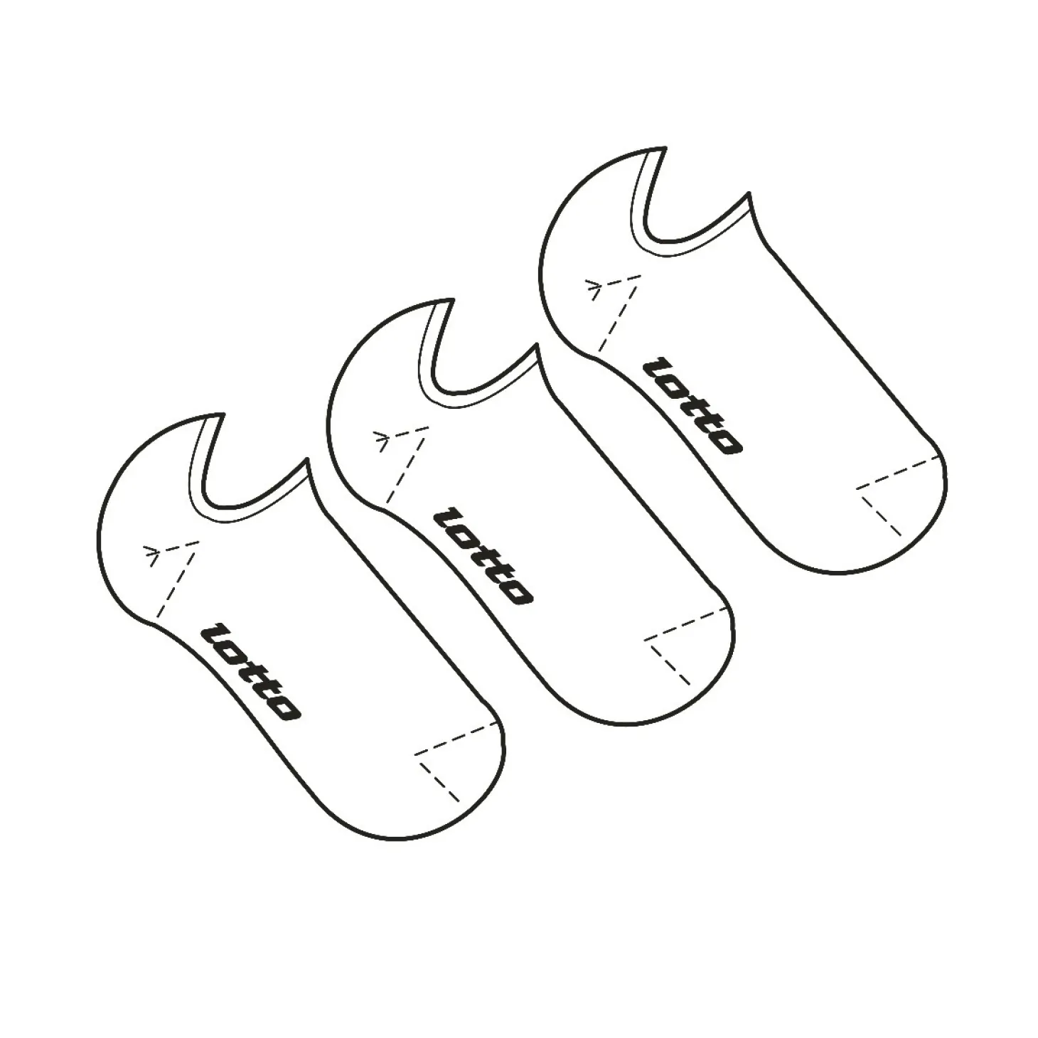 Lotto Sock No Show - Pk3Prs | Socken Und Manschetten