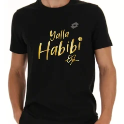 Lotto Yalla Habibi Jabeur M Tee Black | Herren T-Shirts